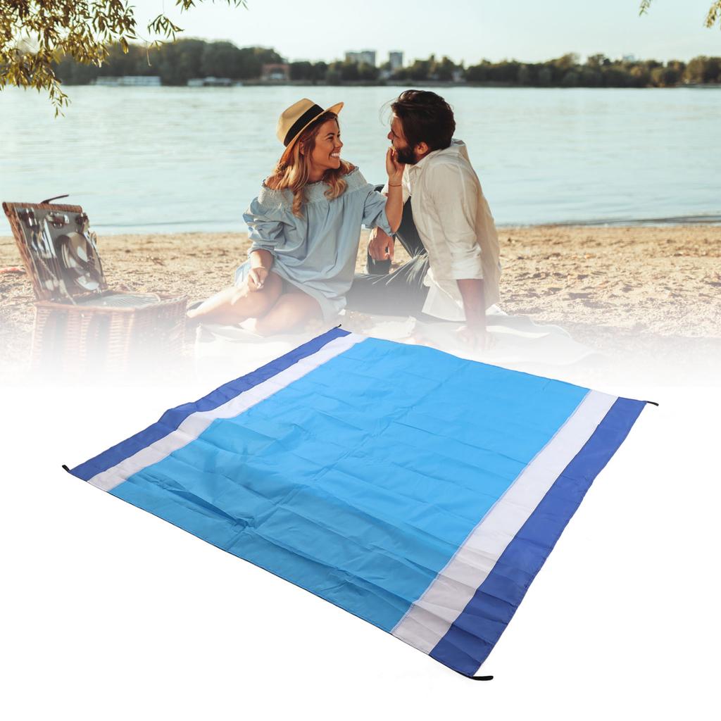 Portable Picnic Mat Waterproof Foldable Fashion Oversized Sand Prevention Beach Mat for Travel Camping