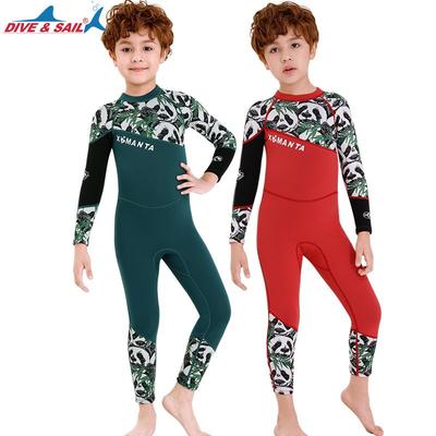 Kids 2.5mm Neoprene Wetsuit Full Body Long Sleeve Snorkeling Surfing Swimming Winter Fall