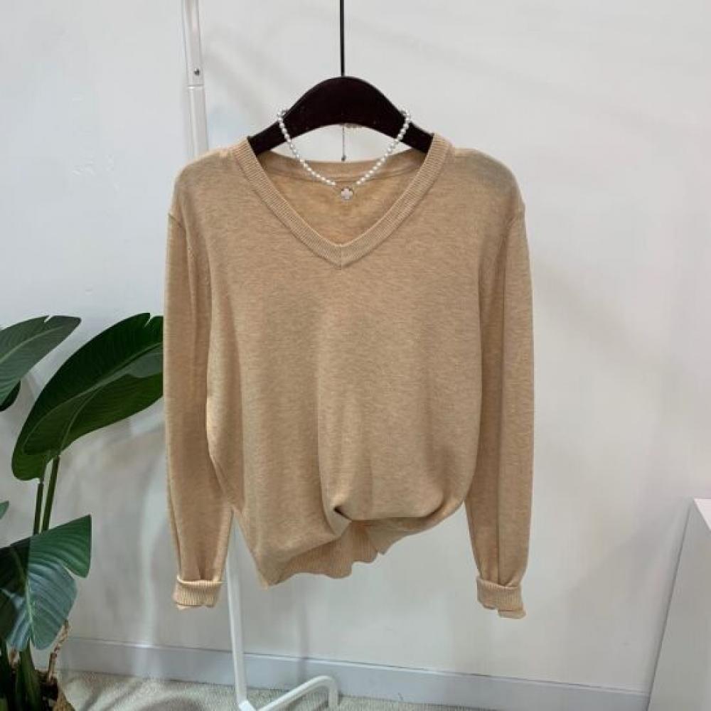 C S In The Room Men taCker Wool baSiC Solid V neCk Long SleeVe Knit 10Color