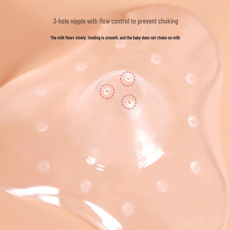Triangle Silicone Nursing Nipple Protector - Half-Round Anti-Leak Breast Shield Pad