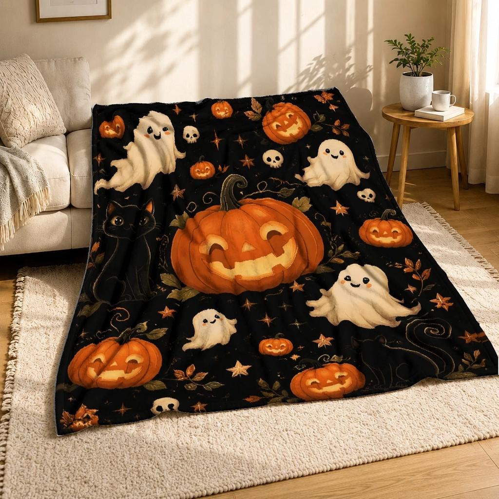 Gold Chrysanthemum Floral Coral Fleece Blanket