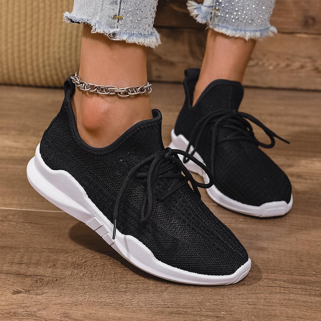 Fashion Women's Platform Non-slip Low-top Shoes Spring and Summer Mesh Breathable Casual Shoes Light and Comfortable Walking Sneakers.
