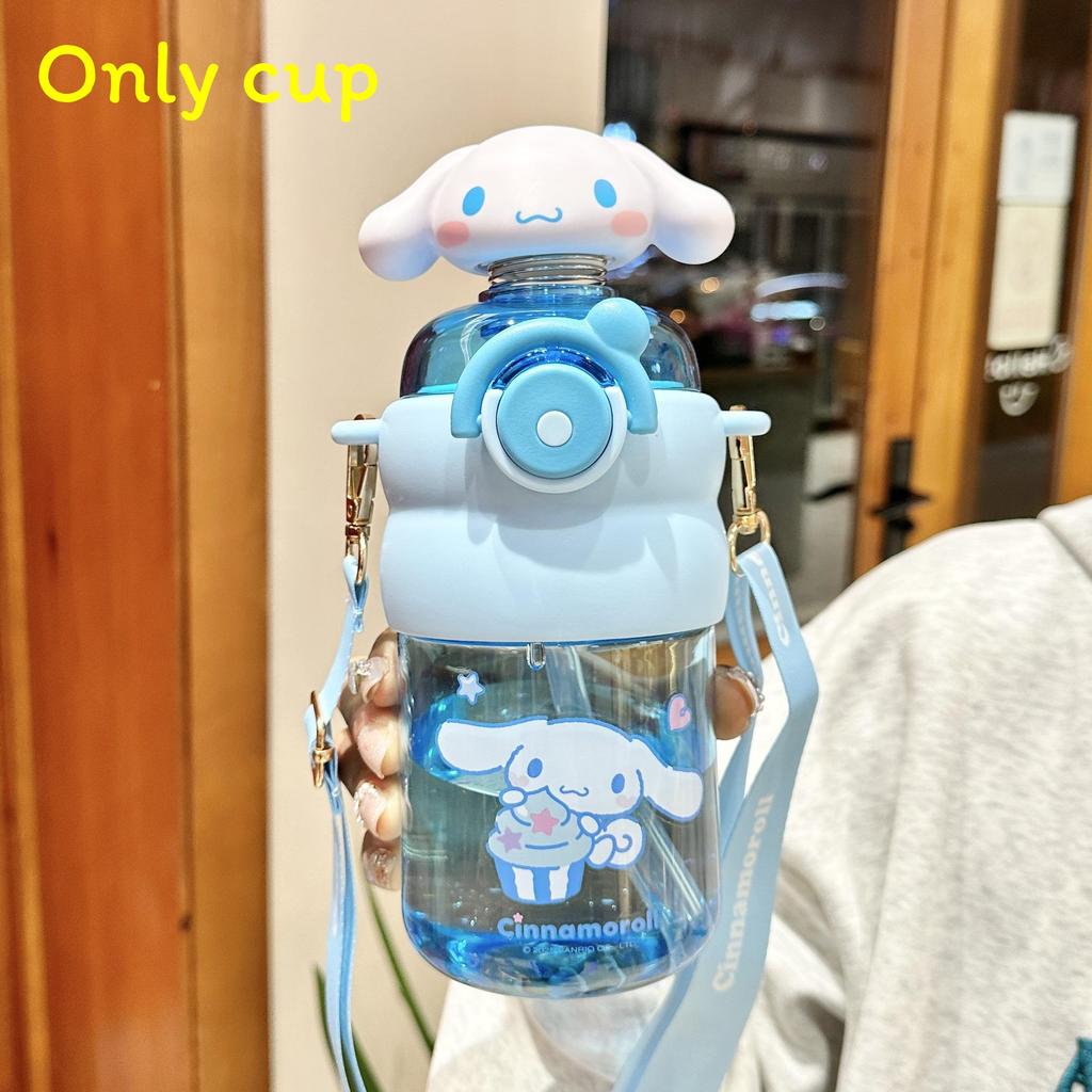 Sanrio Melody Tritan Reusable Straw Water Bottle With Leakproof Seal For Kids And Adults
