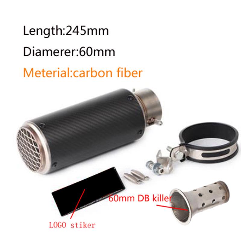 Universal SC Street Motorcycle Exhaust Tailpipe for Yamaha, Kawasaki, Honda