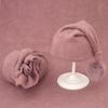 Baby Hat Newborn Photography Props Blanket Wrap Baby Fur Ball Knitted Beanie Hat Baby Photo Shoot Accessories
