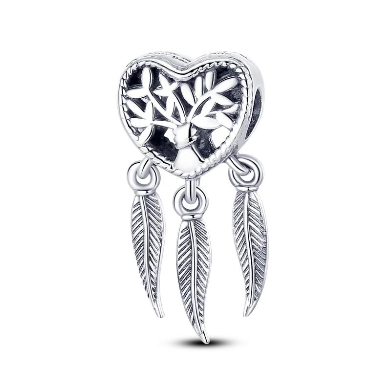 Original Inlaid Zircon Charm Beadscopper Color Love Heart Snake Dangle Bead Fit Bangle Bracelet Pendant Jewelry Fine Gift