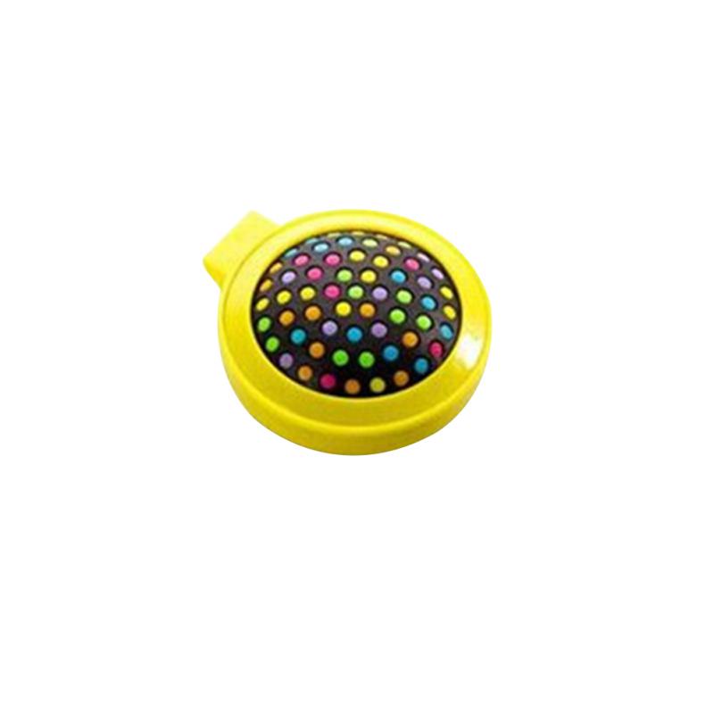 Mini Portable Folding Massage Comb Airbag Massage Round Rainbow Mirror Anti-Static Comb