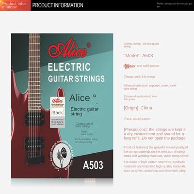 6 Strings 009 Inch Coated A503SL Electric Guitar String Balanced Sound Nickel Alloy Clear Sound Universal Bass Guitar Types