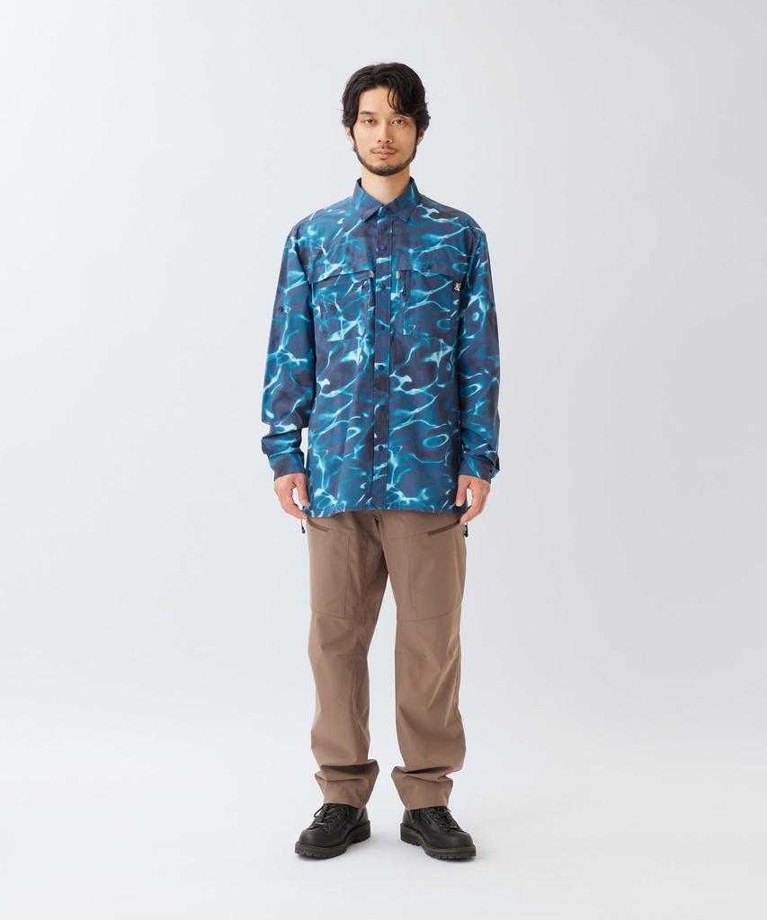 Snow Peak Wilkin Long Sleeve Shirt Long BLUE Size M EP-SH-26SU001 - Tops, Shirts, Sleeve, Men's & Women's, PT,