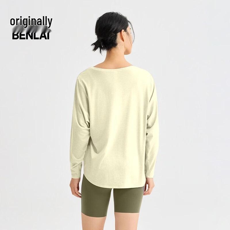 BENLAI Women's Wool Blend Crew Neck Long Sleeve T-Shirt
