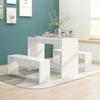 Day and Night - Day and Night 3-piece White Plywood Dining Set