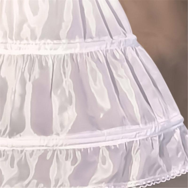 Childrens White Underskirt With Flexible Support Structure Ideal For Formal Event And Performances