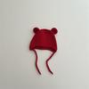 Children's knitted hat super cute small ears warm ear protection hat autumn and winter boys and girls baby versatile wool hat