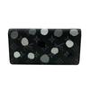 M81932 Louis Vuitton X Yayoi Kusama Monogram Eclipse Leather Portefeuille Braza Purse Black Leather Mens Used