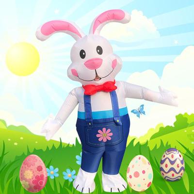 Inflatable Easter Rabbit Bunny Costume Adult Size for Men or Women Ladies Party