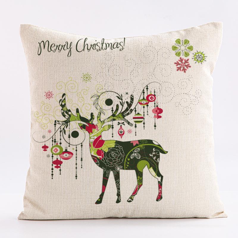 Watercolor Pattern Of A Moose Throw Pillow Cover With Short Plush Print Living Room Sofa Decoration Cushion Cover Pillow Covers