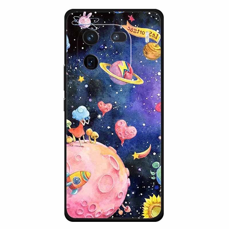 Für Vivo Iqoo 12 Hülle Weiches Silikon Katze Eule Mode Rückseitenabdeckungen für Vivo iQOO 12 Pro Hüllen Marmor Stoßfeste Handyhüllen Iqoo12