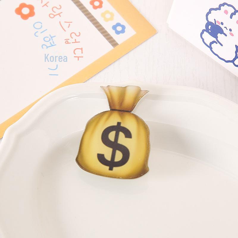 Expression Hairpin Set: Sweat Drop, Speechless, Soybean, Water Drop, Side Clip, Trendy Headdress