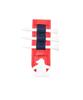 Munsingwear Penguin Tee Holder with Round Accessory for MG5SAZ62U RD00 Marker, Golf, (Red)