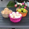 1 Set 4 Pcs Colorful Bamboo Egg Baskets Easter Props Children's Day Baskets