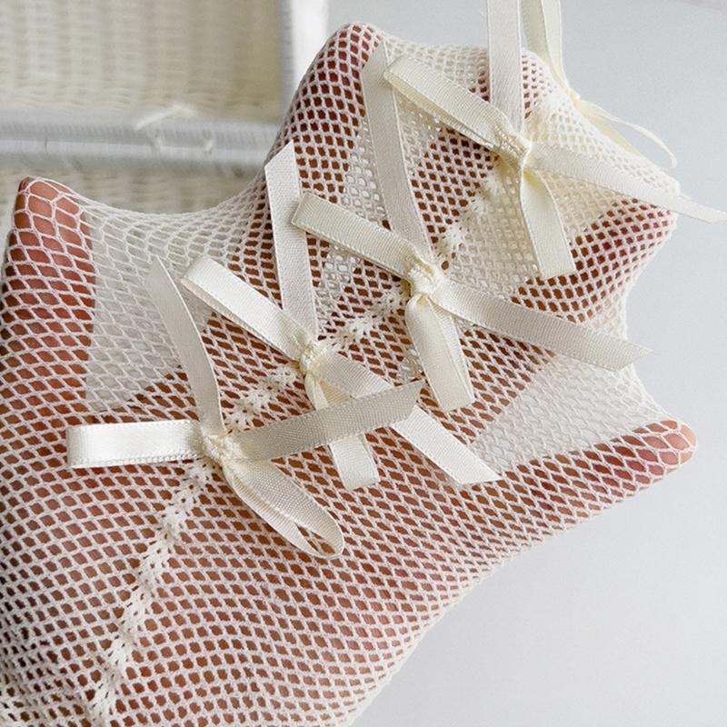 Kids Sexy Patterned Tights Hollow Hole Bowknot Fishnet Stockings Pantyhose Patterned Leggings Net Pantyhose for Party