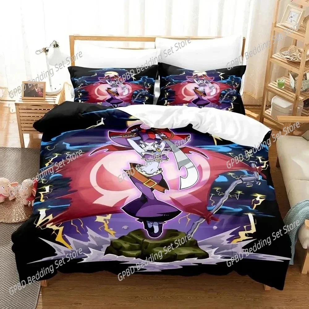 Comforter Anime Game Shantae 12 Genie Hero Bedding Set 3D Printed Suitable For Bedroom Kids Home Textile