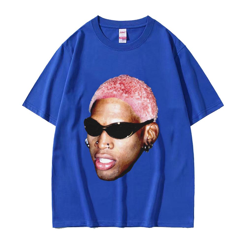 Hot Sale The Worm Dennis RodUnisex Graphic T Shirt Unisex Women Boys Basketball Short Sleeve T Shirts Male Cotton Oversized Streetwear
