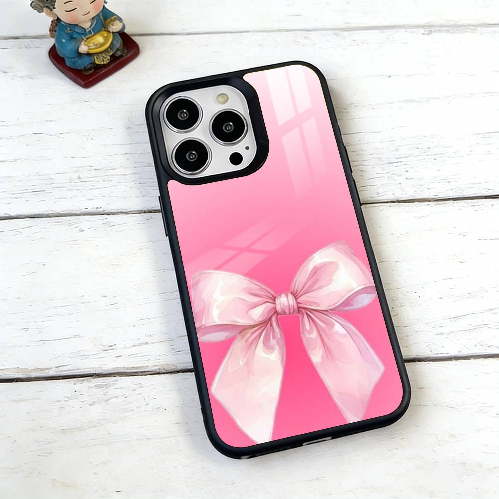 pink bows Phone Case For iPhone17,16,15,14,13,12,11 Plus,Pro Magnetic with Magsafe Wireless Charging iPhone12PRO