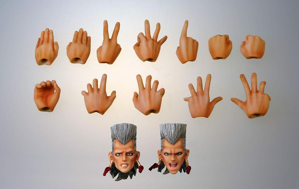 Super Figure Movable Bizarre Adventure Part Polnareff Approximately 160mm PVC ABS Nylon Painted Movable Figure "JoJo's 3" J.P. & &