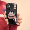 Cartoon Lovely Rabbit Wave TPU Phone Case for IPhone 16 17 Pro 14 13 12 11 15 Pro Max IPhone 14 15 16 Plus Shockproof Soft Cover