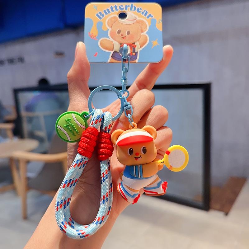 

Милый брелок-трубач в виде медведя - креативный подарочный кулон для пар Butter Bear - Cute Sportsman