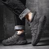 38-46 Fall/ Winter Mens Handmade  Leather  Soft Sock Ankle Boots Autumn Winter Men Boots Men's Ankle Boots Handmade Plush Shoes Casual Shoes