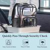 Large Capacity Clear Backpack Multi-pocket Waterproof Schoolbag Heavy Duty Transparent Bookbag for Girls Boys Work College Travel