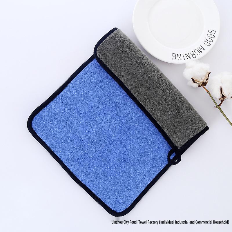 Serviette de lavage de voiture en microfibre double face personnalisable