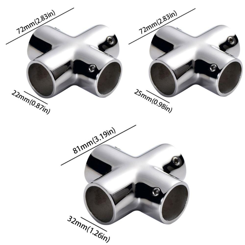 316 Stainless Steel Rail Fitting 22mm Tube Tube Pipe Connector Marine Hardware  Marine Application