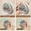 Shower Suction Cup Shelf Basket Light Glacier Pattern One Second Installation bathroom Organizer Storage Rotating to Suck Remove