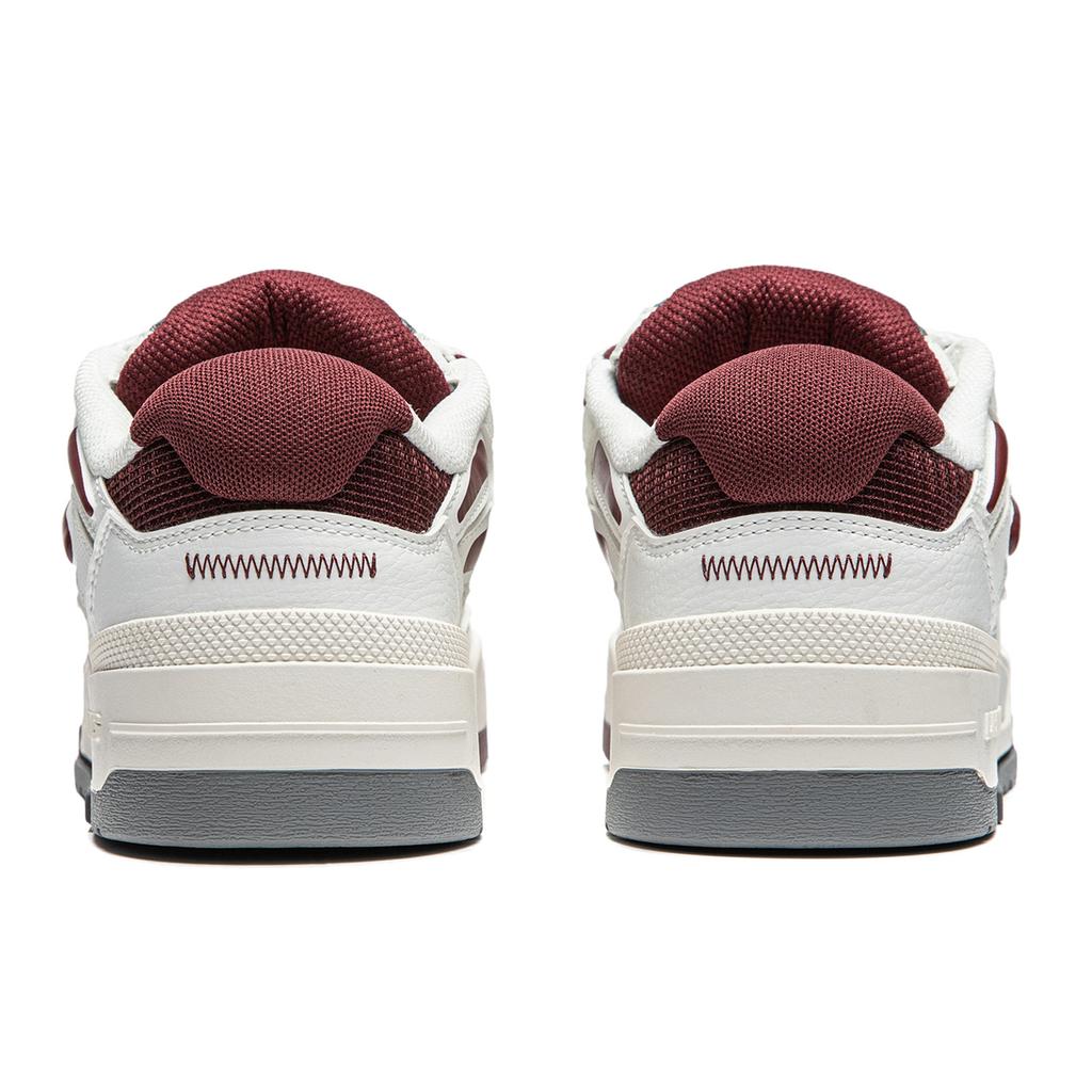 Li Ning Journey V2 Slip Resistant Cushioning Abrasion Resistant Support Low top Skateboard Shoes Women's White Red AGCT138-5