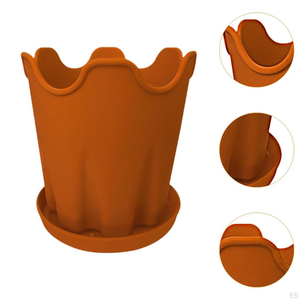 Blumenpot Plant Containers with A Tray Multi -purpose Flower Container Drainage Hole for