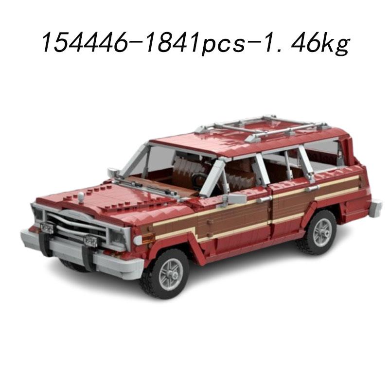 Small particle assembled building blocks MOC-154446 1841pcs Car construction toys 3D model gifts Puzzle ornaments PDF Guide by Email