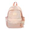 Mochila Escolar Xadrez para Estudantes Mochila Feminina
