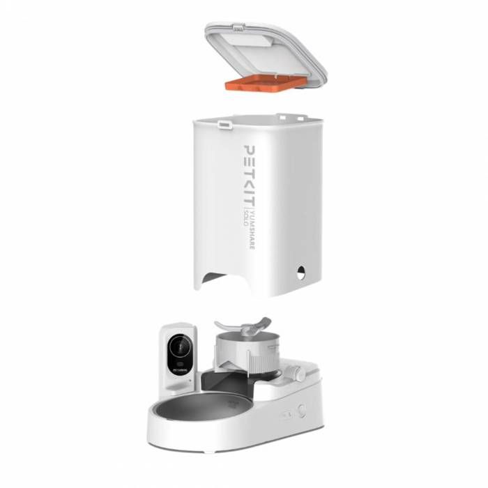 Distributeur de croquettes automatique - PET KIT - YumShare Solo - 3L - Caméra infrarouge - Connecté