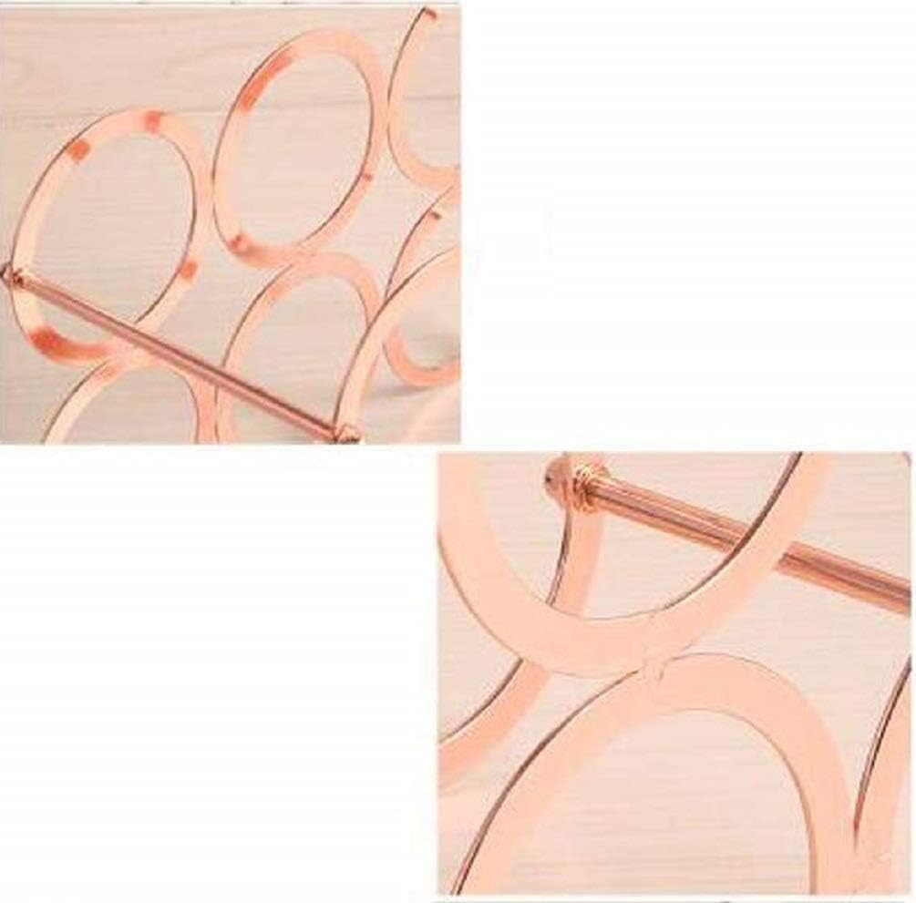 Anberotta Wine Rack, Wine Holder, Holds 6 Bottles of Wine or Champagne, Storage Case, Stand, Interior Decor, N-W63