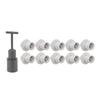 10PCS E14 Lamp Holder ABS with Sleeve High Temperature Resistant Light Socket Base for Home White