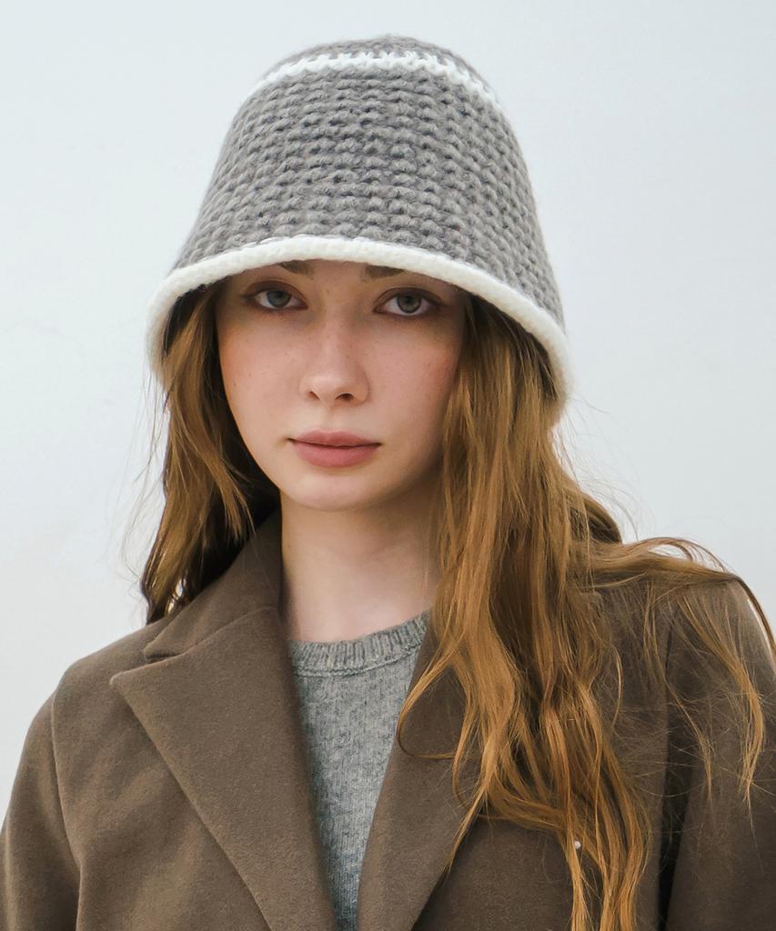 Mimin Liner Knit Bucket Hat (Select 1 Of 4)