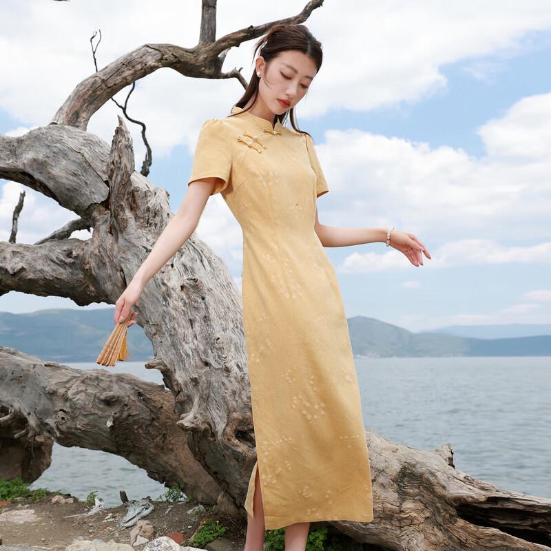 

Sancai 2025 Autumn Plus Size Floral Print Stand Collar Dress 3XL 175/104B