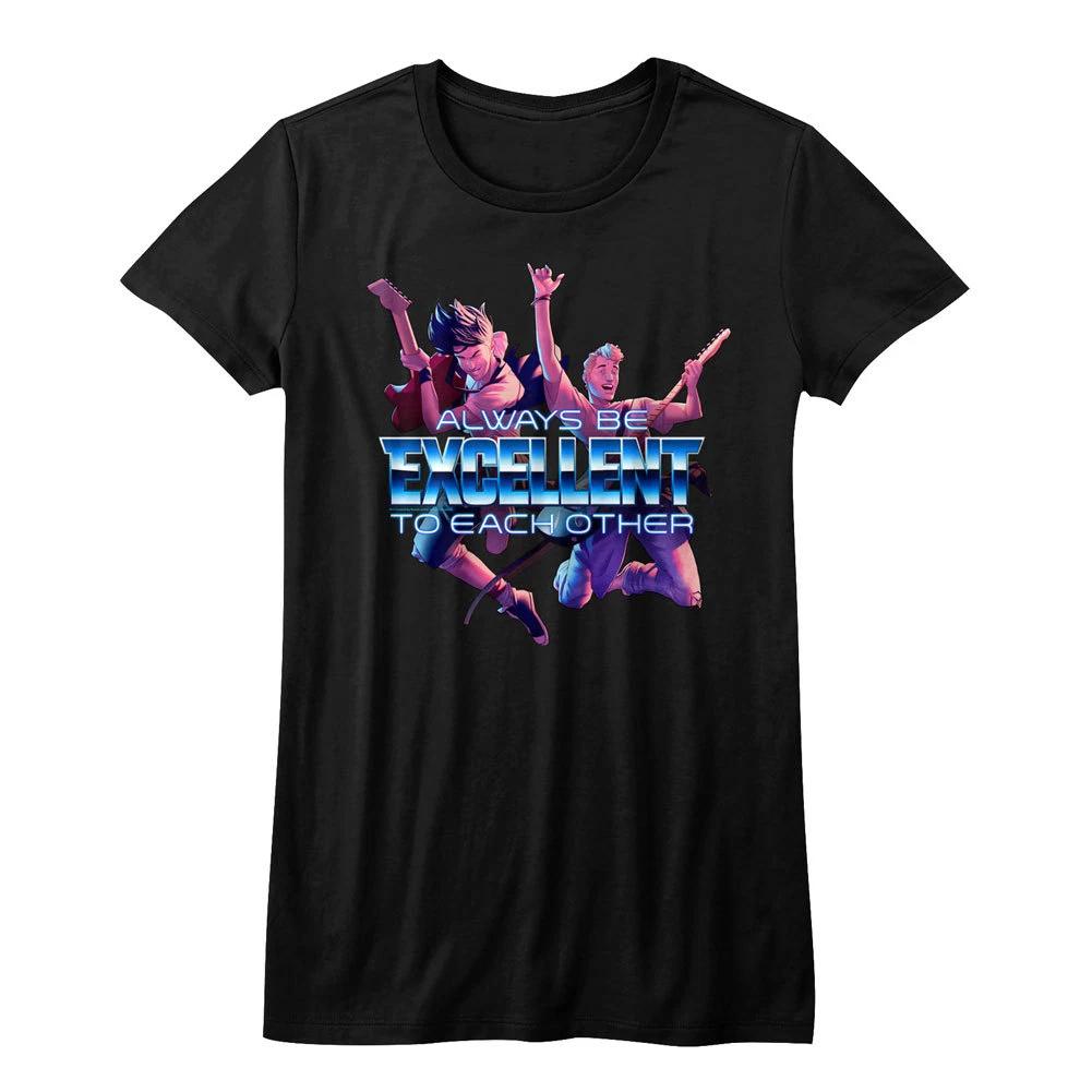 Bill & Ted s Always Be Excellent To Each Other Womans Fitted T Shirt S