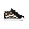 Vans SK8 Animal Checkerboard Mid Top Toddler Shoes Black Infant And Toddler VN0A348J0GN
