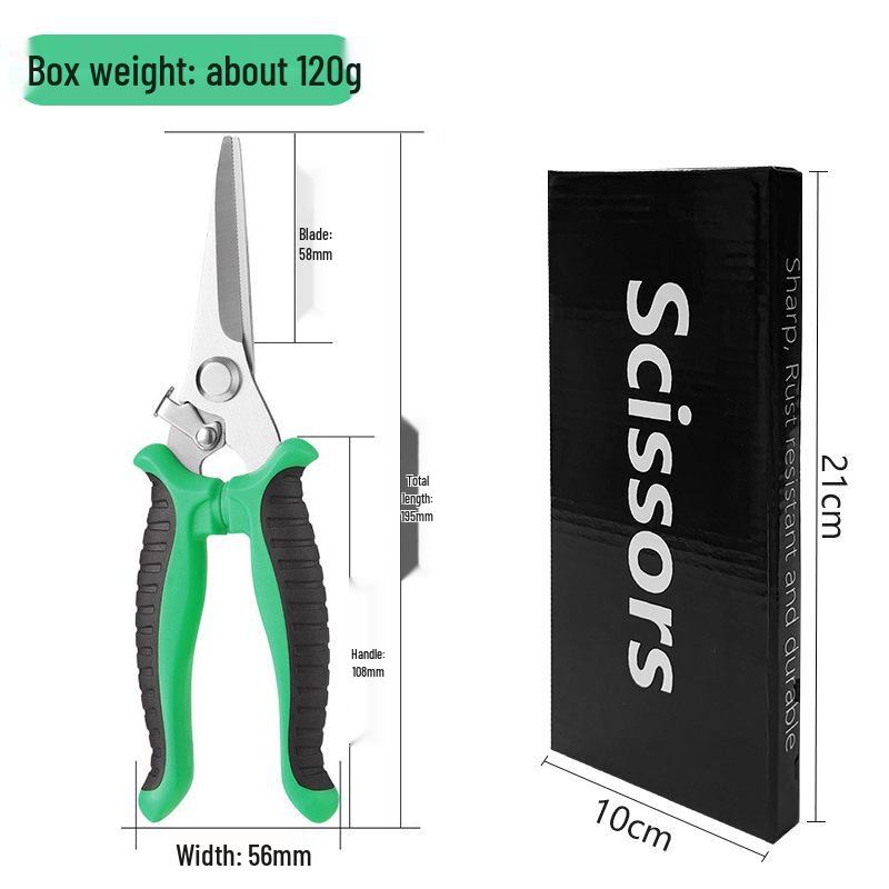 Stainless Steel Garden Pruning Shears: Grafting, Budding, Flower, Branch, and Grape Picking Scissors