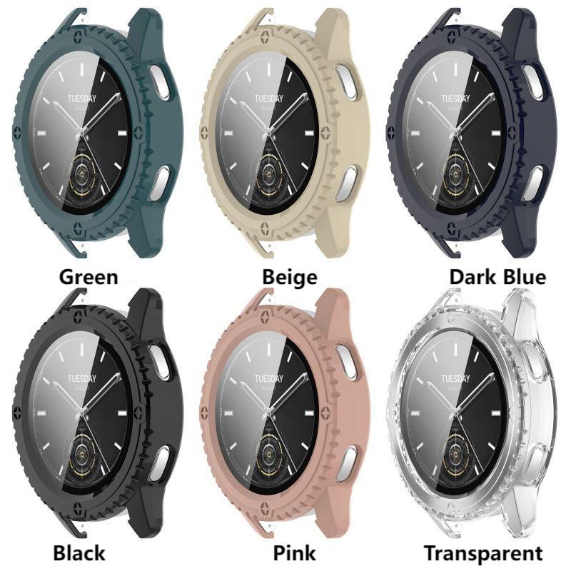 Protective Case For Xiaomi Watch S3 Shell Cover Tempered Glass Film And Hard PC  For Mi Watch S3 Screen Protector Accessories