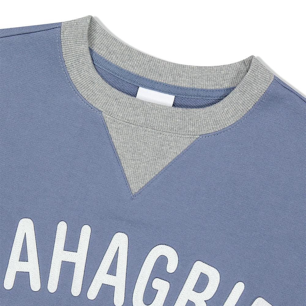Maha Grid Laundry Sweatshirt Blue(Mg2Dsmm444A)